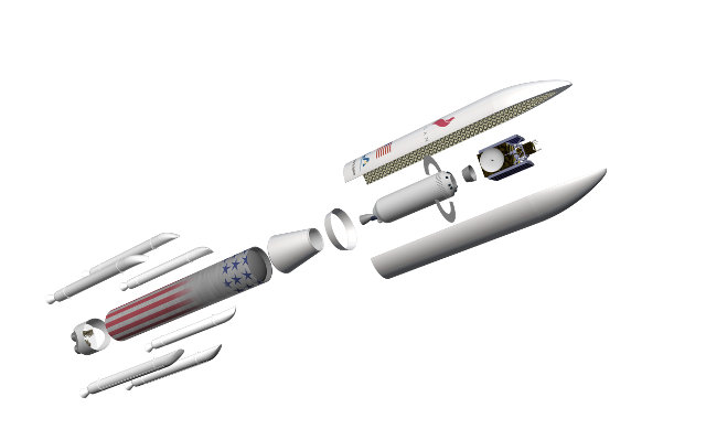 Una delle possibili configurazioni del razzo vettore Vulcan (Immagine cortesia ULA. Tutti i diritti riservati)