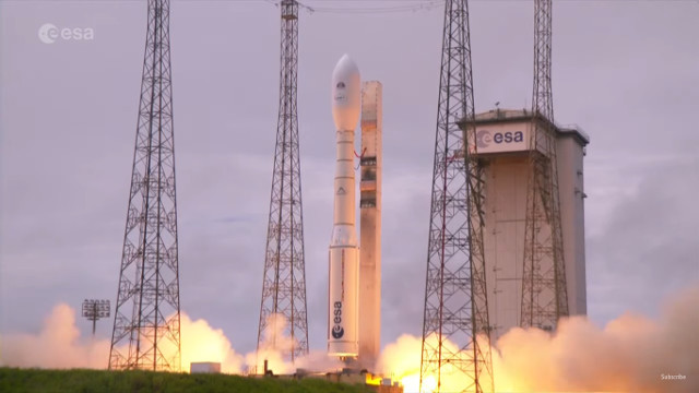 Il razzo Vega-C decolla per la sua missione inaugurale (Immagine cortesia ESA)