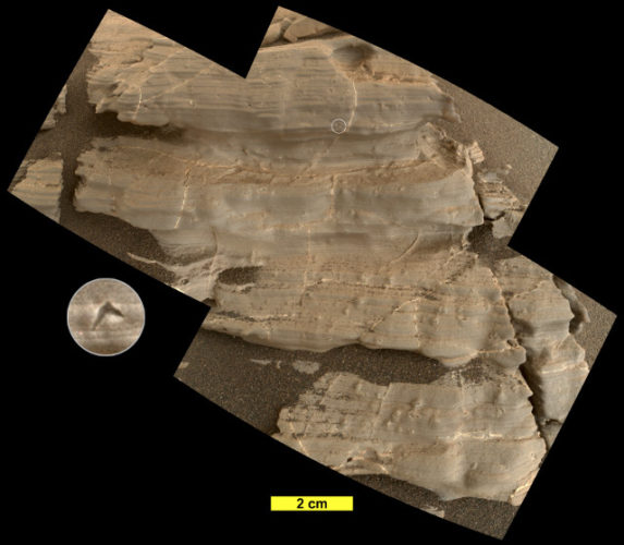 La roccia Jura (Immagine NASA/JPL-Caltech/MSSS)