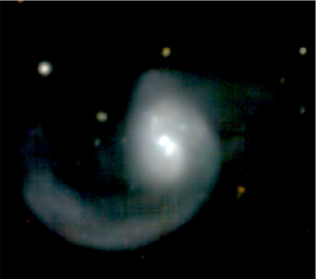 La galassia ESO 253-G003 vista dallo strumento MUSE (Immagine Michael Tucker (University of Hawai’i) and the AMUSING survey)