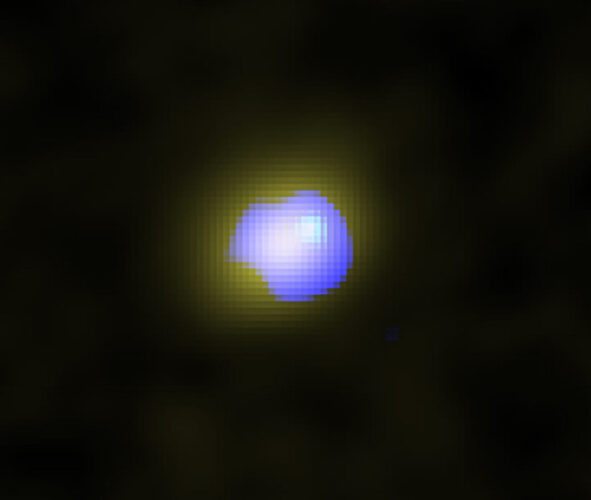 Il quasar J1243+0100 (Immagine ALMA (ESO/NAOJ/NRAO))