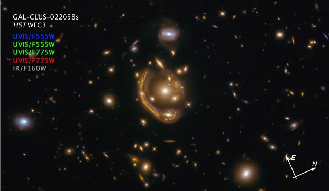 L'Anello Fuso visto da Hubble (Immagine Anastasio Díaz-Sánchez (Universidad Politécnica de Cartagena))