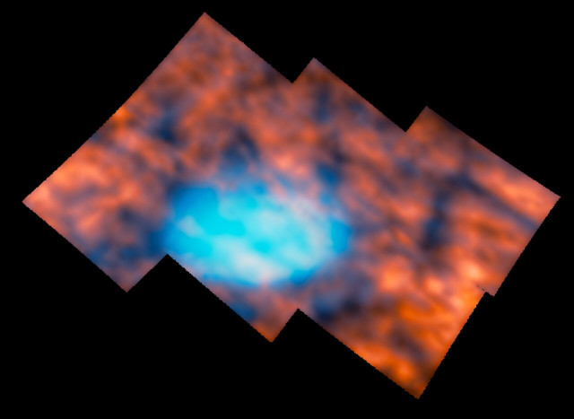 La Grande Macchia Rossa osservata dallo strumento Near-InfraRed Spectrograph (NIRSpec) (Immagine ESA/Webb, NASA & CSA, H. Melin, M. Zamani (ESA/Webb))